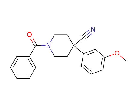4-Piperidinecarbonitrile, 1-benzoyl-4-(3-methoxyphenyl)-
