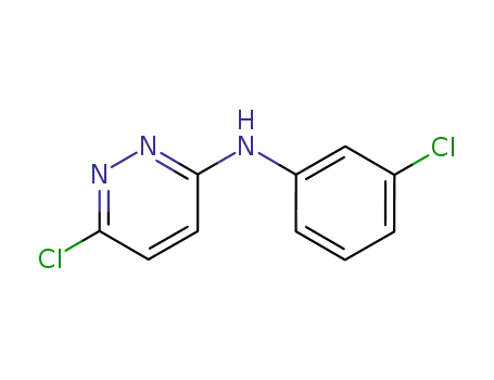 Molecular Structure of 1208-74-8 (6-Chloro-N-(3-chlorophenyl)-3-pyridazinamine)