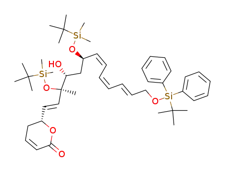 (R)-6-[(1E,7Z,9Z,11E)-(3R,4R,6R)-3,6-Bis-(tert-butyl-dimethyl-silanyloxy)-13-(tert-butyl-diphenyl-silanyloxy)-4-hydroxy-3-methyl-trideca-1,7,9,11-tetraenyl]-5,6-dihydro-pyran-2-one