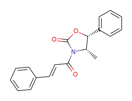 Molecular Structure of 130272-30-9 (2-Oxazolidinone,
4-methyl-3-[(2E)-1-oxo-3-phenyl-2-propenyl]-5-phenyl-, (4S,5R)-)