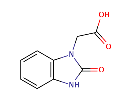Molecular Structure of 104189-85-7 (1H-Benzimidazole-1-aceticacid,2,3-dihydro-2-oxo-(9CI))