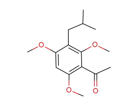 Molecular Structure of 916916-63-7 (3-(2-methylpropyl)-2,4,6-trimethoxyacetophenone)