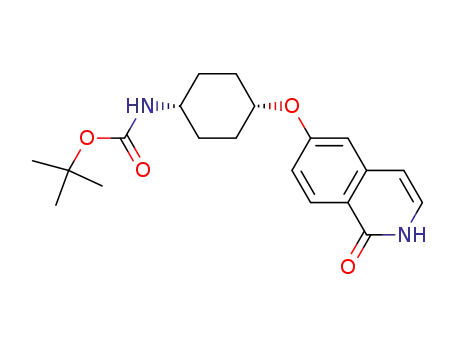 cis-[4-(1-oxo-1,2-dihydroisoquinolin-6-yloxy)cyclohexyl]carbamic acid tert-butyl ester