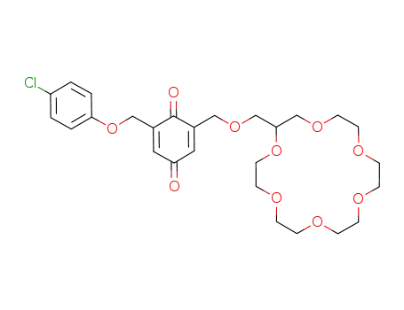 2,5-Cyclohexadiene-1,4-dione,
2-[(4-chlorophenoxy)methyl]-6-[(1,4,7,10,13,16-hexaoxacyclooctadec-2
-ylmethoxy)methyl]-