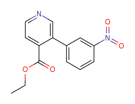 Molecular Structure of 252921-32-7 (3-(3-Nitrophenyl)-4-pyridinecarboxylicacidethylester)