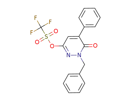 1-benzyl-6-oxo-5-phenyl-1,6-dihydropyridazin-3-yl trifluoromethanesulfonate
