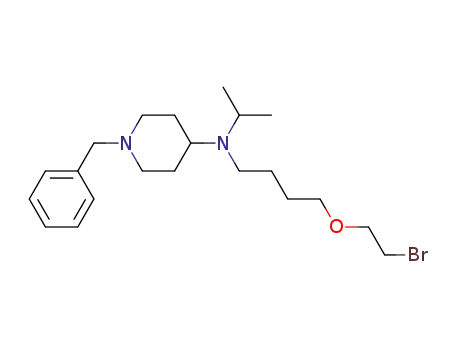 Molecular Structure of 1382621-66-0 (4-[N-(7-bromo-5-oxahept-1-yl)-N-(isopropyl)amino]-1-benzylpiperidine)