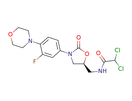 (S)-2,2-dichloro-N-((3-(3-fluoro-4-morpholinophenyl)-2-oxooxazolidin-5-yl)methyl)acetamide