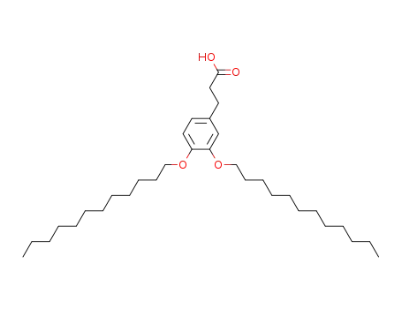 3-[3,4-bis(dodecyl-1-oxy)phenyl]propionic acid