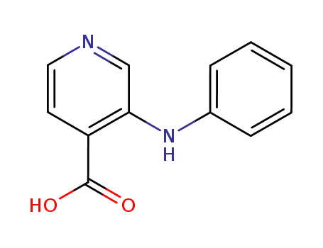 Molecular Structure of 64021-70-1 (4-Pyridinecarboxylic acid, 3-(phenylamino)-)