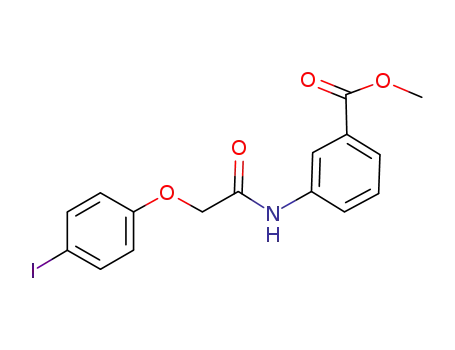 3-[2-(4-iodophenoxy)acetylamino]benzoic acid methyl ester