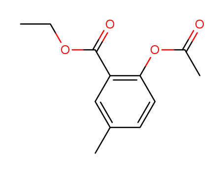 Molecular Structure of 219763-11-8 (ethyl 2-acetoxy-5-methylbenzoate)