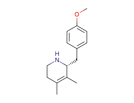 Pyridine, 1,2,5,6-tetrahydro-2-[(4-methoxyphenyl)methyl]-3,4-dimethyl-,
(R)-