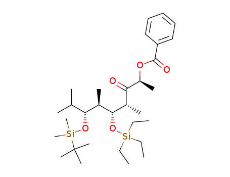(2S,4R,5R,6R,7R)-2-benzoyloxy-7-tert-butyldimethylsilyloxy-5-triethylsilyloxy-4,6,8-trimethylnon-3-one