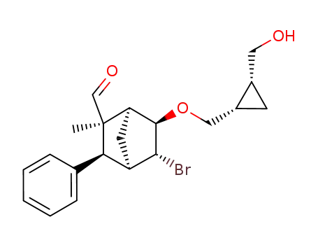 (1S,2R,3S,4R,5R,6R)-5-Bromo-6-((1S,2R)-2-hydroxymethyl-cyclopropylmethoxy)-2-methyl-3-phenyl-bicyclo[2.2.1]heptane-2-carbaldehyde