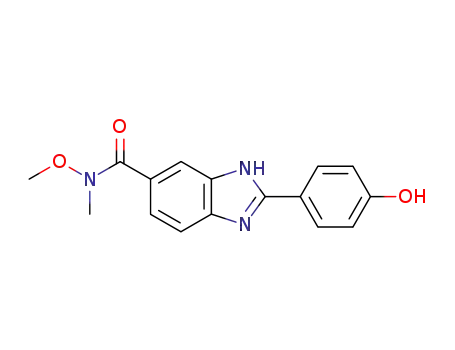 1H-Benzimidazole-5-carboxamide,
2-(4-hydroxyphenyl)-N-methoxy-N-methyl-