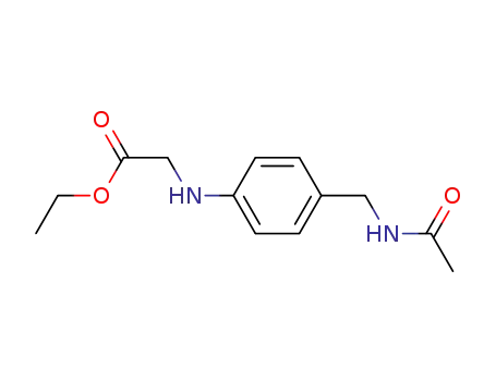 Molecular Structure of 705256-52-6 (ethyl N-{4-[(acetylamino)methyl]phenyl}glycinate)