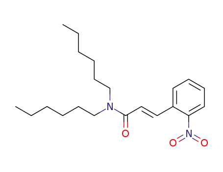 Molecular Structure of 912820-98-5 ((E)-2-nitrocinnamic acid dihexylamide)