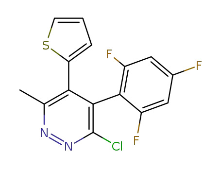 3-chloro-6-methyl-5-thiophen-2-yl-4-(2,4,6-trifluoro-phenyl)-pyridazine