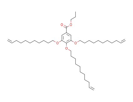 Molecular Structure of 894104-86-0 (3,4,5-tris(10-undecenyloxy)benzoic acid n-propyl ester)