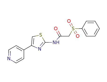 Acetamide, 2-(phenylsulfonyl)-N-[4-(4-pyridinyl)-2-thiazolyl]-