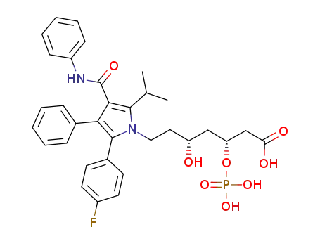 [R-(R*,R*)]-2-(4-fluorophenyl)-β-phosphono-δ-hydroxy-5-(1-methylethyl)-3-phenyl-4-[(phenylamino)carbonyl]-1H-pyrrole-1-heptanoic acid