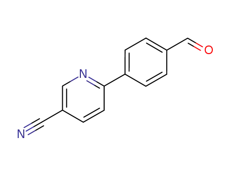Molecular Structure of 851340-81-3 (4-(5-Cyanopyridin-2-yl)benzaldehyde)
