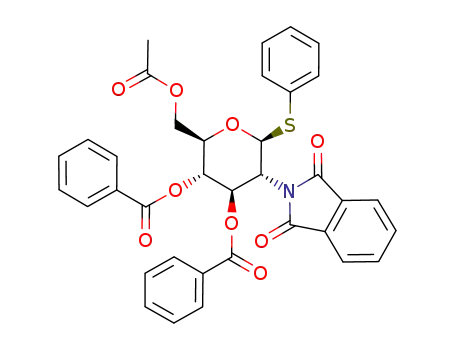 phenyl 6-O-acetyl-3,4-di-O-benzoyl-2-deoxy-2-phthalimido-1-thio-β-D-glucopyranoside
