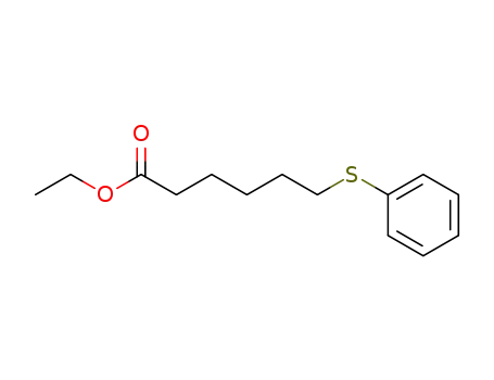 Molecular Structure of 142260-67-1 (Hexanoic acid, 6-(phenylthio)-, ethyl ester)