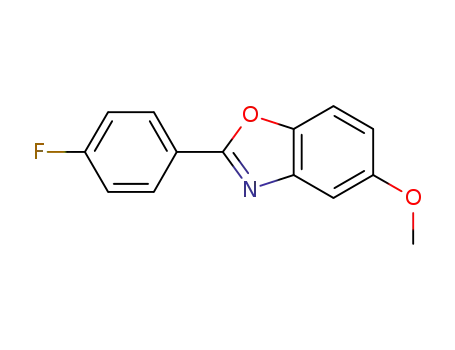 Molecular Structure of 1177761-70-4 (2-(4-fluorophenyl)-5-methoxybenzo[d]oxazole)