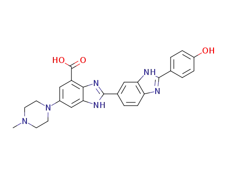 2'-(4-hydroxyphenyl)-6-(4-methylpiperazin-1-yl)-1H,3'H-2,5'-bibenzoimidazoyl-4-carboxylic acid