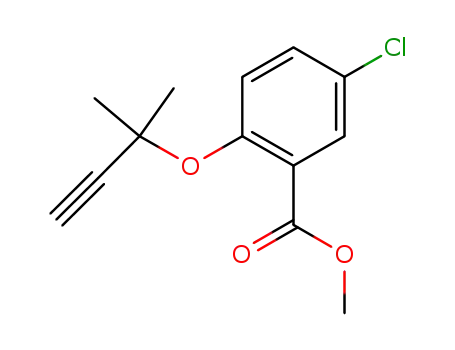 methyl 5-chloro-2-[(1,1-dimethyl-2-propyn-1-yl)oxy]benzoate