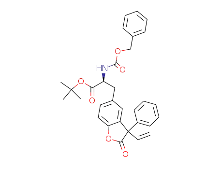 5-[2-(benzyloxycarbonyl)amino-2-tert-butoxycarbonyl]ethyl-3-phenyl-3-vinyldihydrobenzo[b]furan-2-one