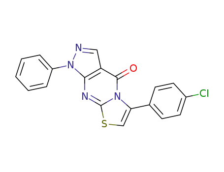 6-(4-CHLOROPHENYL)-1-PHENYLPYRAZOLO[3,4-D][1,3]THIAZOLO[3,2-A]PYRIMIDIN-4(1H)-ONE