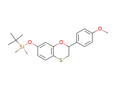 7-(tert-butyl-dimethyl-silanyloxy)-2,3-dihydro-2-(4-methoxy-phenyl)-1,4-benzoxathiin