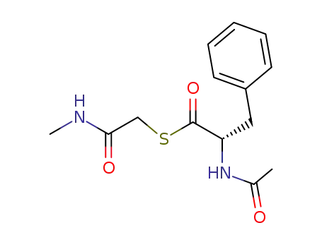 2-acetylamino-3-phenyl-thiopropionic acid <i>S</i>-methylcarbamoylmethyl ester