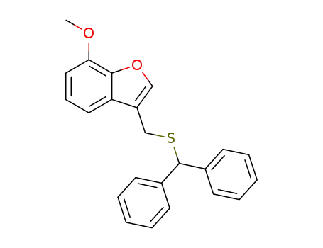 3-benzhydrylsulfanylmethyl-7-methoxybenzofuran