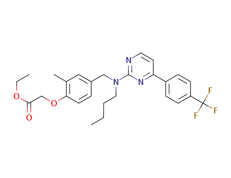 ethyl {4-[(butyl{4-[4-(trifluoromethyl)phenyl]pyrimidin-2-yl}amino)methyl]-2-methylphenoxy}acetate