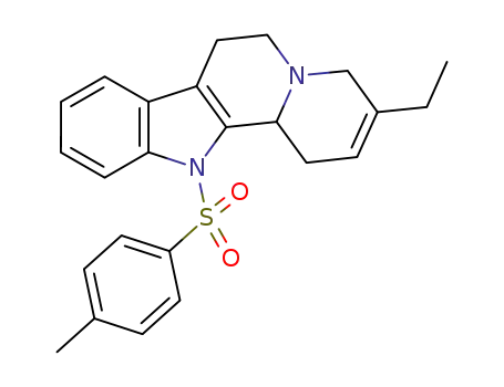 3-ethyl-12-(toluene-4-sulfonyl)-1,4,6,7,12,12b-hexahydro-indolo[2,3-<i>a</i>]quinolizine