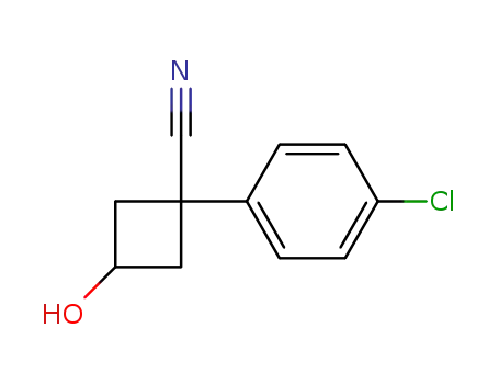 1-(4-chlorophenyl)-3-hydroxycyclobutane-1-carbonitrile