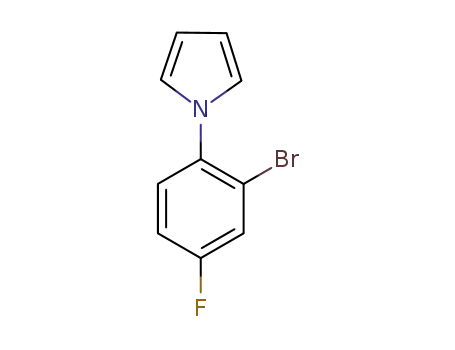 Molecular Structure of 383137-41-5 (1-(2-bromo-4-fluorophenyl)-1H-pyrrole)