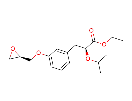 (2S)-2-isopropoxy-3-[3-[(2S)-2-oxirane-2-ylmethoxy]phenyl]propionic acid ethyl
