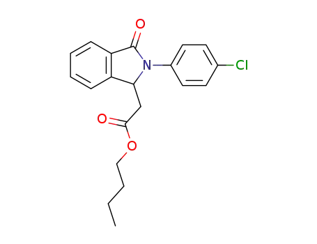butyl (N-p-chlorophenyl-isoindolin-1-on-3-yl)acetate