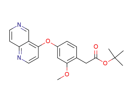 tert-butyl 2-[2-methoxy-4-(1,6-naphthyridin-4-yloxy)phenyl]acetate