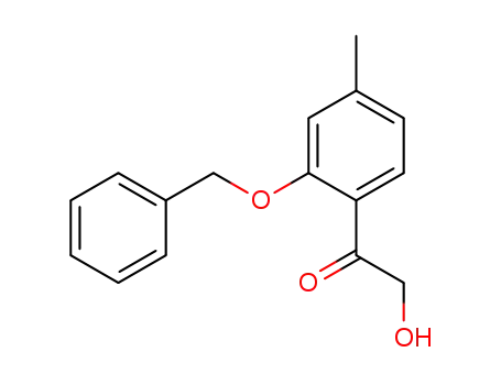 Molecular Structure of 896745-78-1 (1-(2-benzyloxy-4-methylphenyl)-2-hydroxy-ethanone)
