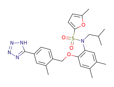 N-[4,5-dimethyl-2-[2-methyl-4-(5-tetrazolyl)phenylmethyloxy]phenyl]-N-isobutyl-(5-methyl-2-furyl)sulfonylamide