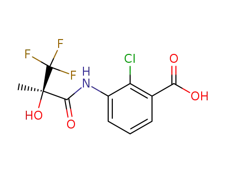 2-Chloro-3-((R)-3,3,3-trifluoro-2-hydroxy-2-methyl-propionylamino)-benzoic acid