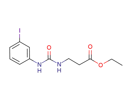 Molecular Structure of 671777-33-6 (ethyl N-{[(3-IODOPHENYL) AMINO]CARBONVL}-?-ALANINATE)