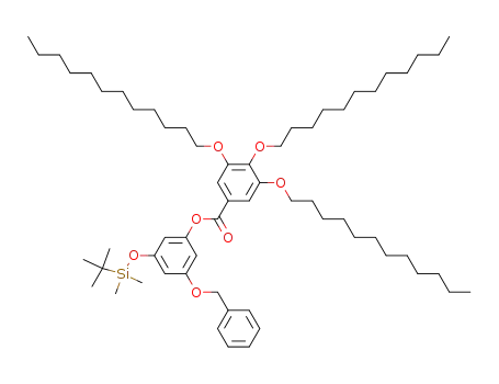 Benzoic acid, 3,4,5-tris(dodecyloxy)-,
3-[[(1,1-dimethylethyl)dimethylsilyl]oxy]-5-(phenylmethoxy)phenyl ester