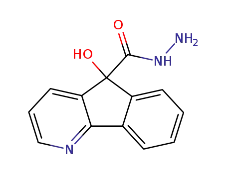 5H-Indeno[1,2-b]pyridine-5-carboxylic acid, 5-hydroxy-, hydrazide